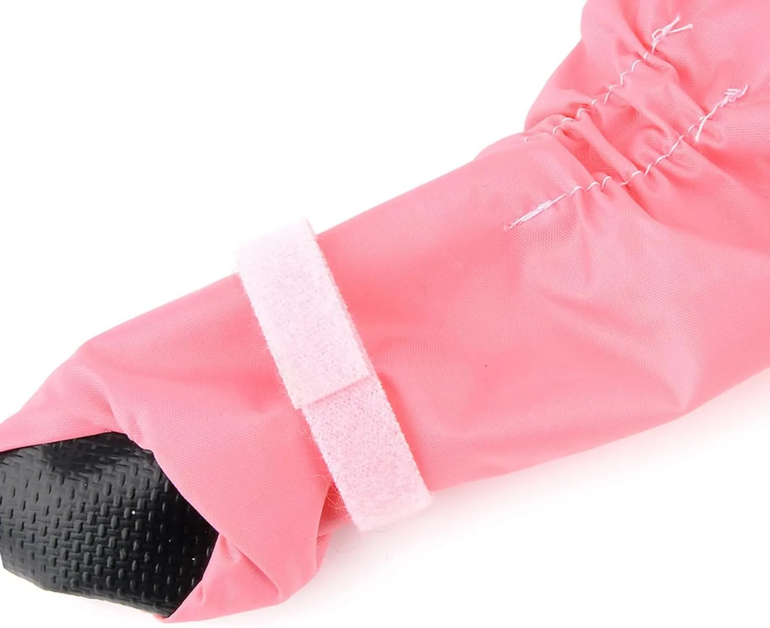 Zunea Waterproof Dog Raincoat with Hood for Small Dogs Rain Poncho Jumpsuit with Rain Boots Puppy Hooded Slicker Rainwear Four-Legged Pet Rain Jacket for Walking Pink S